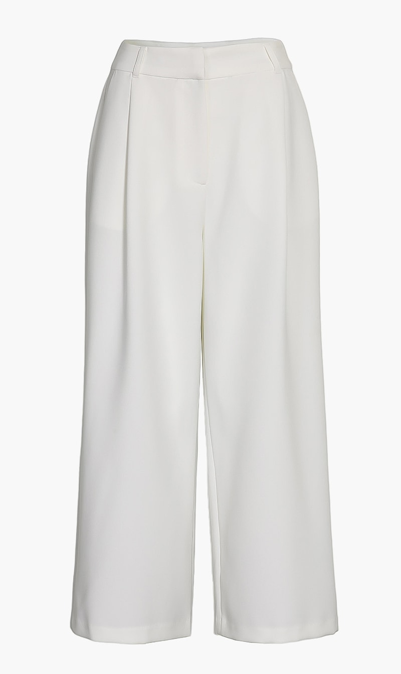 

Michael Kors White Cropped Stretch Twill Belted Pants for Women | The Deal Outlet