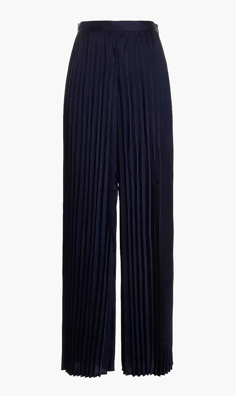 

Michael Kors Blue Pleated Wide Leg Pants for Women | The Deal Outlet