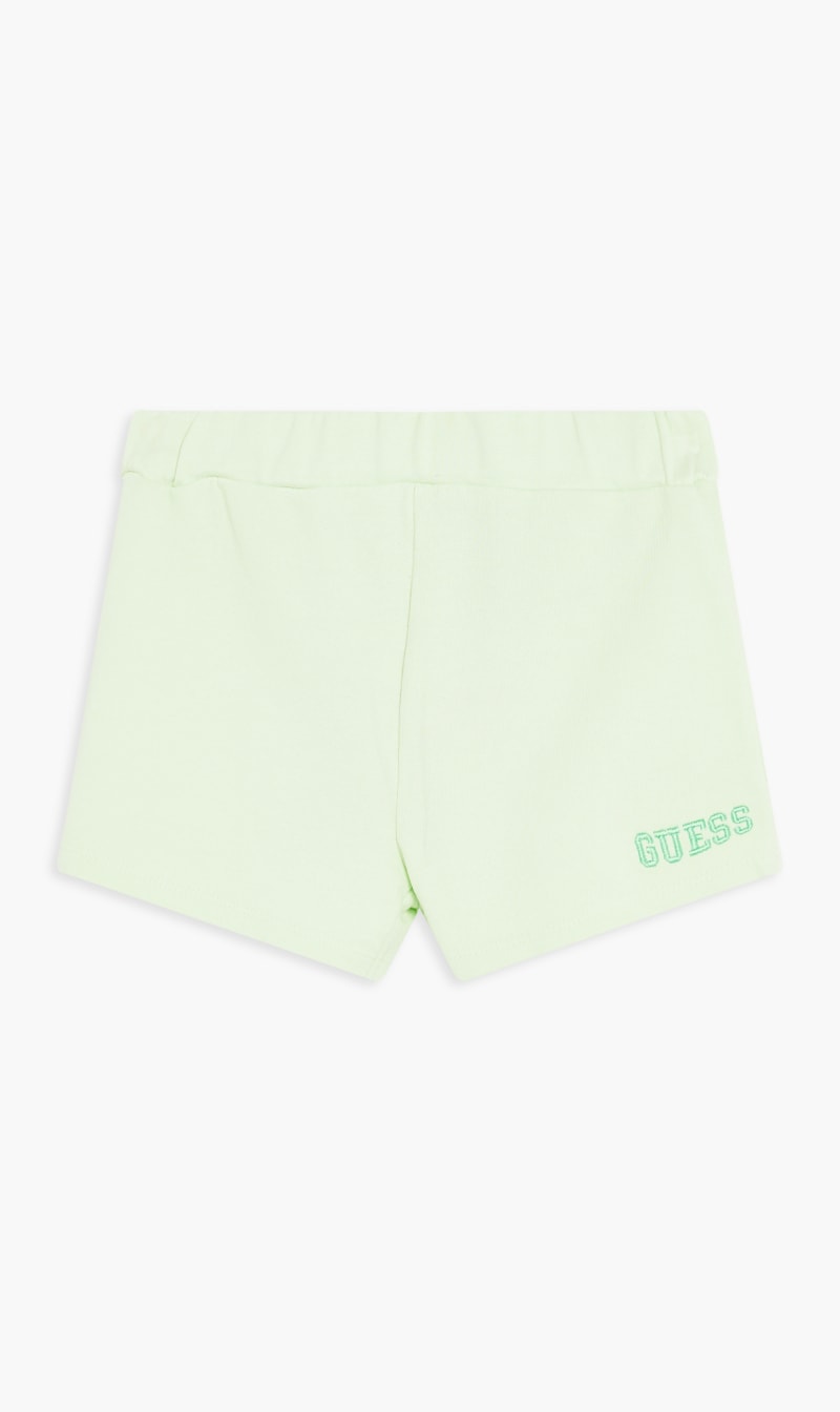 

Guess Green French Terry Active Shorts for Girls | The Deal Outlet