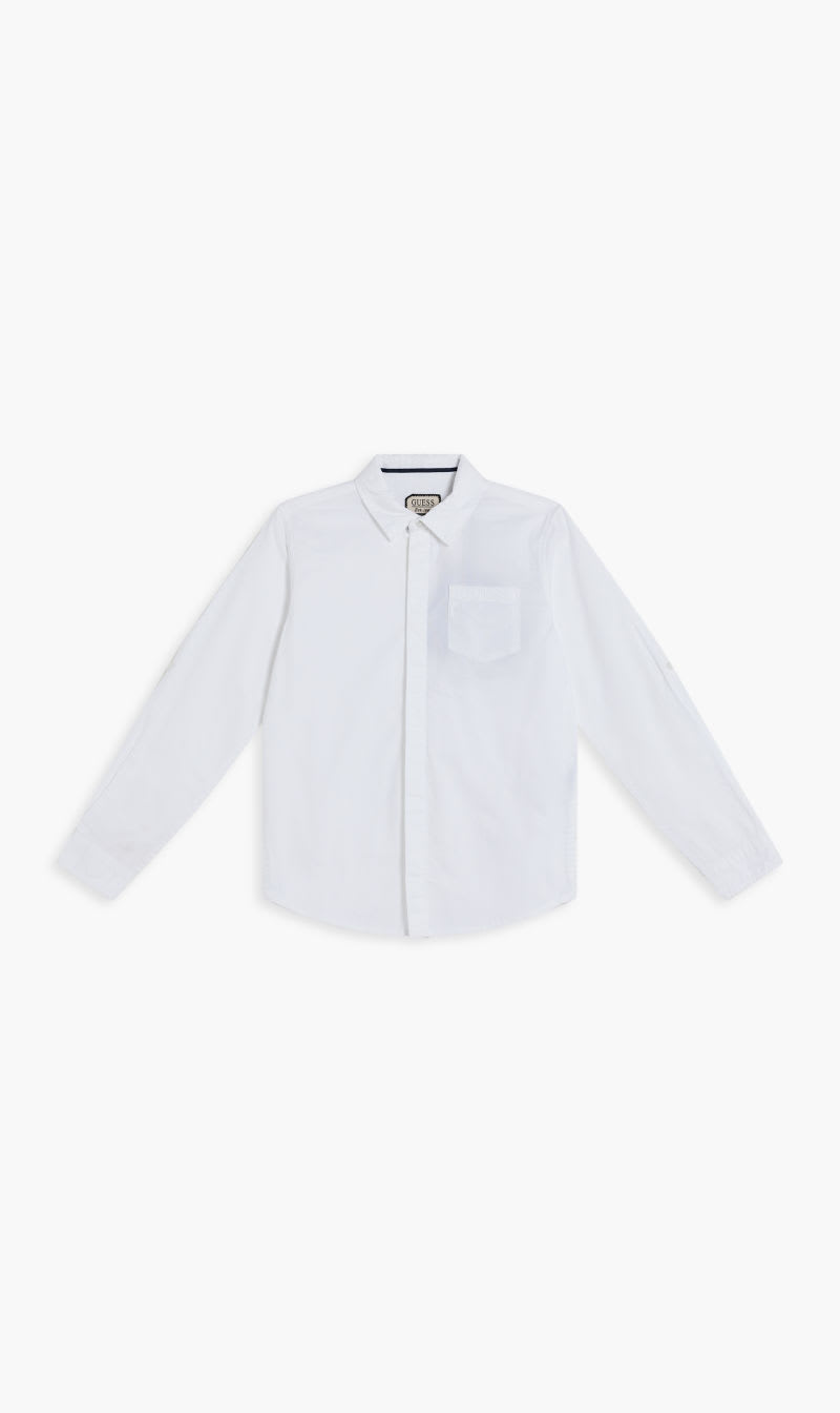 

Guess White Oxford Adj Ls Shirt_ceremony for Boys | The Deal Outlet