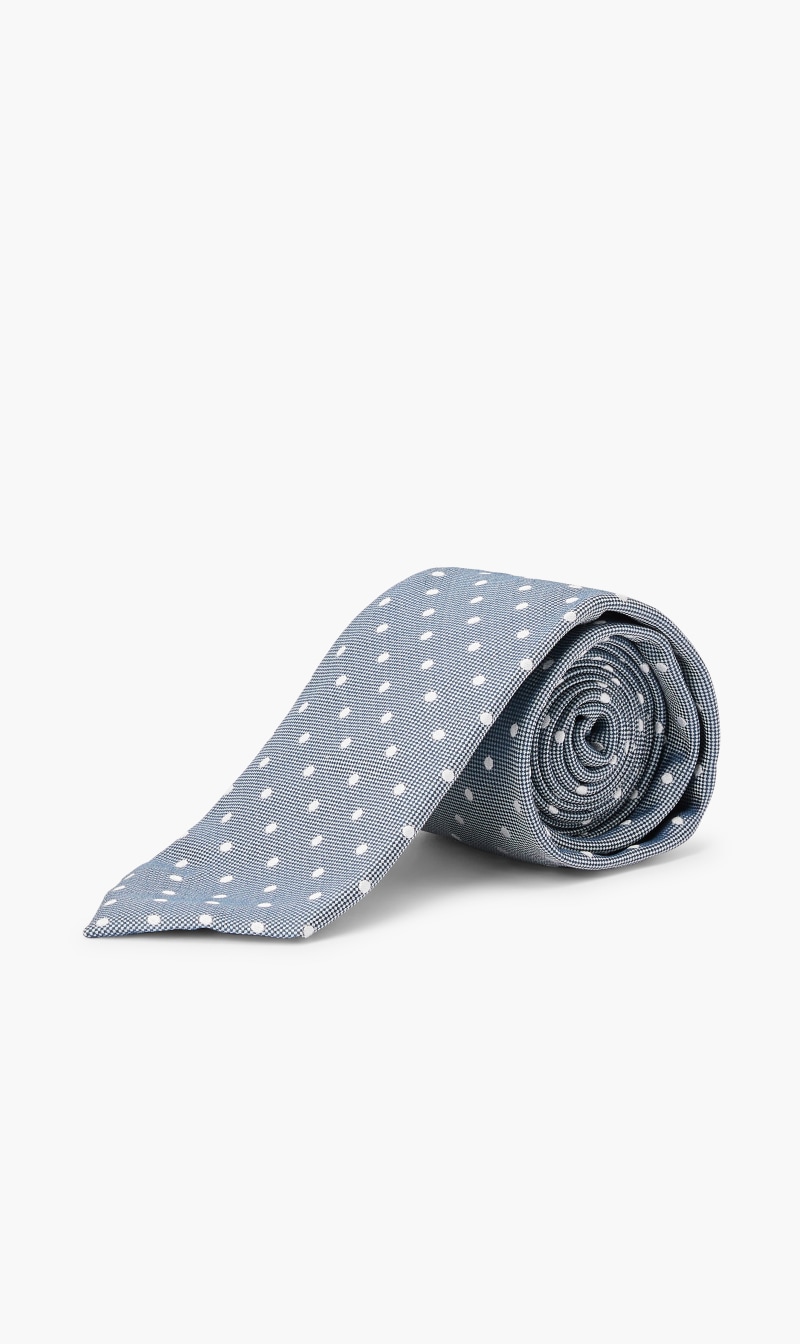 

Hackett London Blue Chelsea Dot Tie for Men | The Deal Outlet