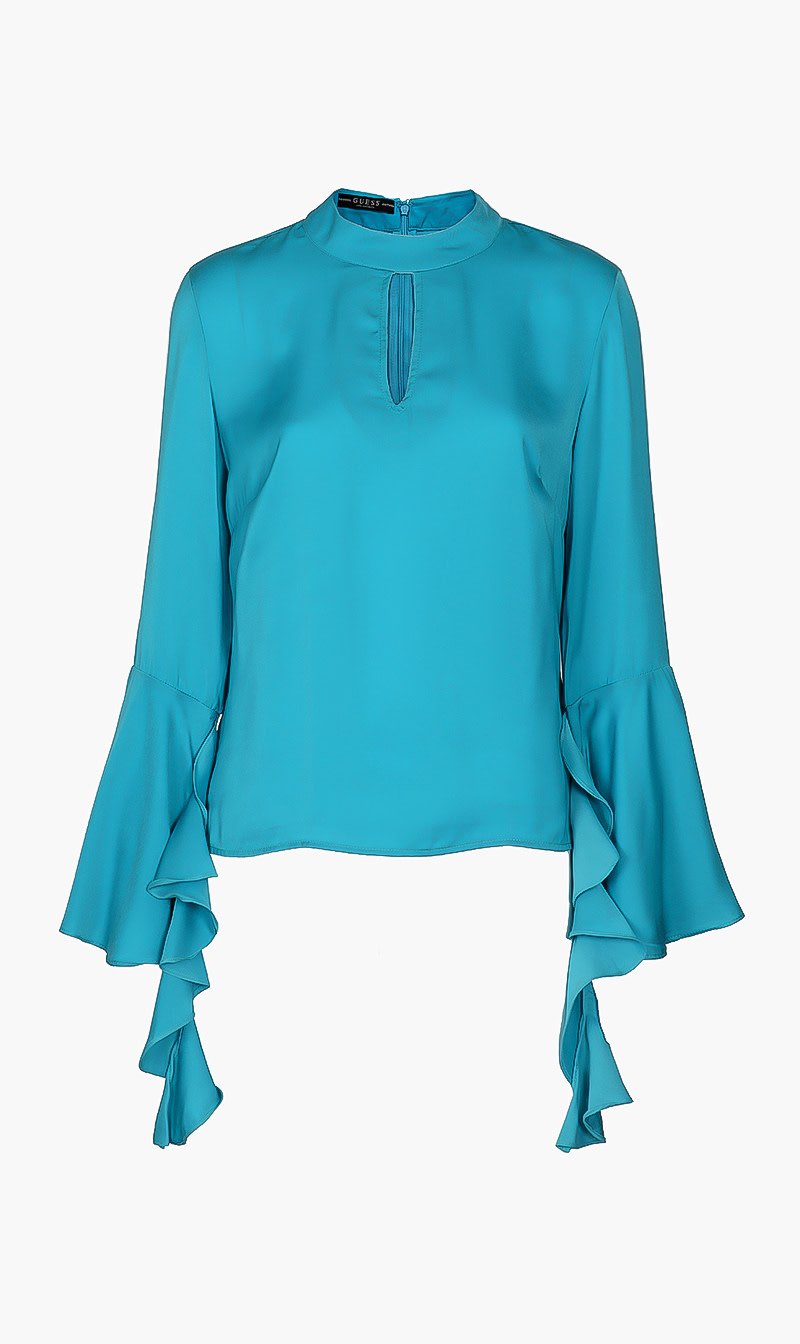 

Flare Fashion Top, Blue