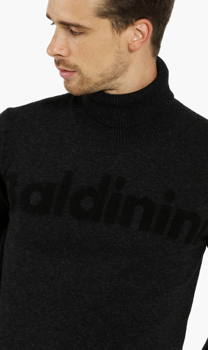 

Logo Turtleneck Sweater, Grey