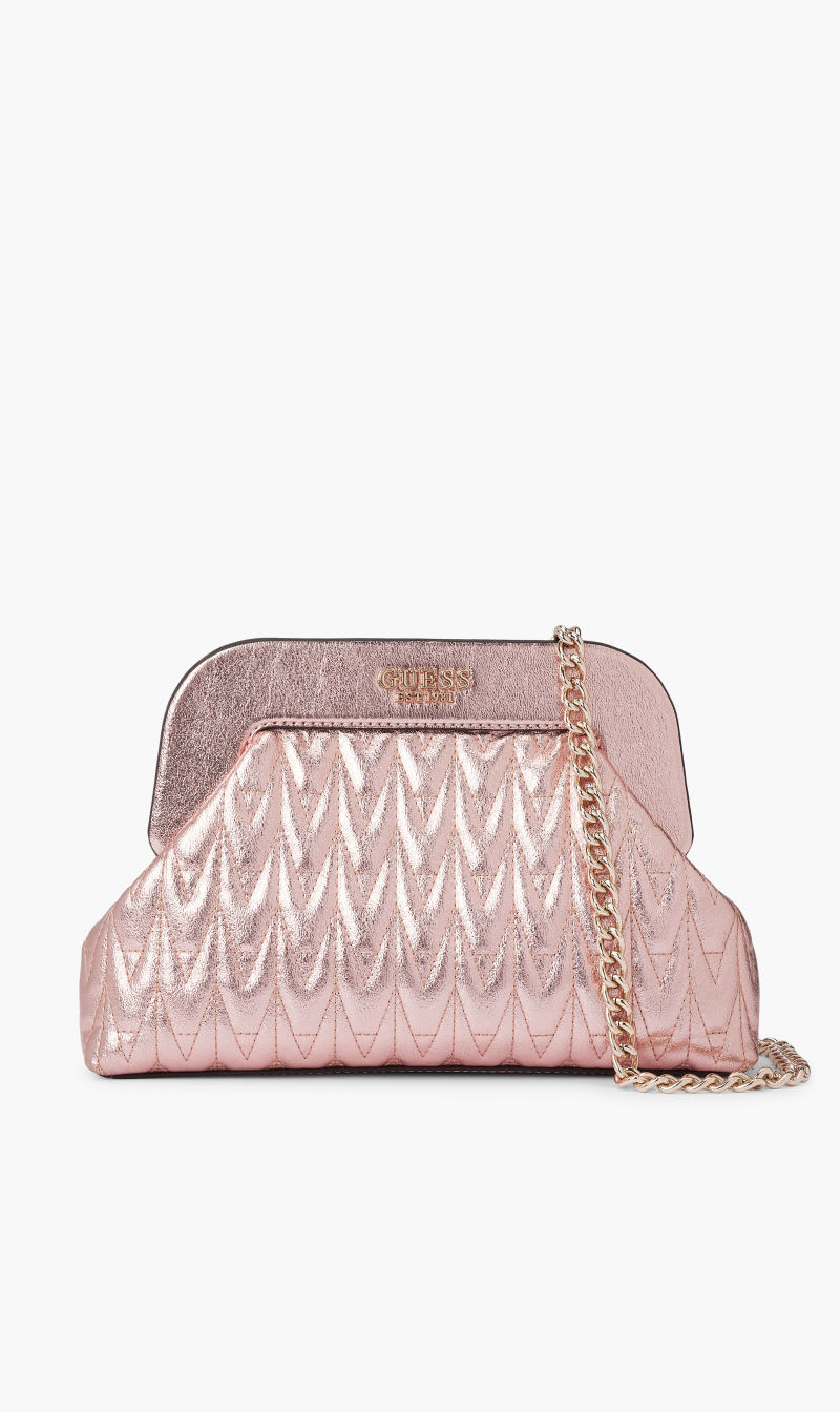 

Guess Pink Abey Frame Clutch for Women | The Deal Outlet