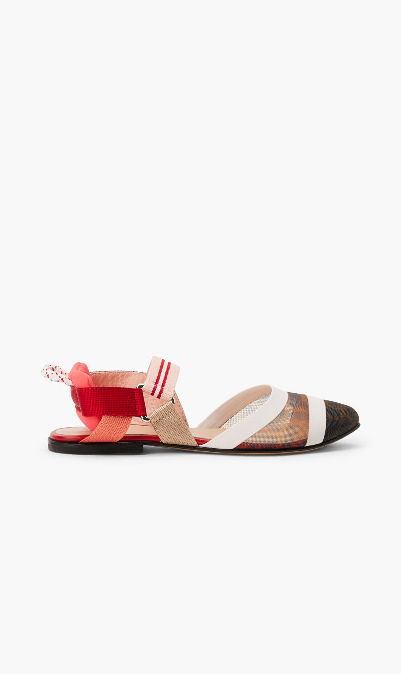 

Fendi Pink G.slingback/fabric+ins/goat Leather/lea for Girls | The Deal Outlet