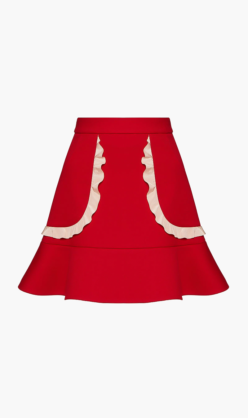 

Red Valentino Ruffle Detailtech Skirts