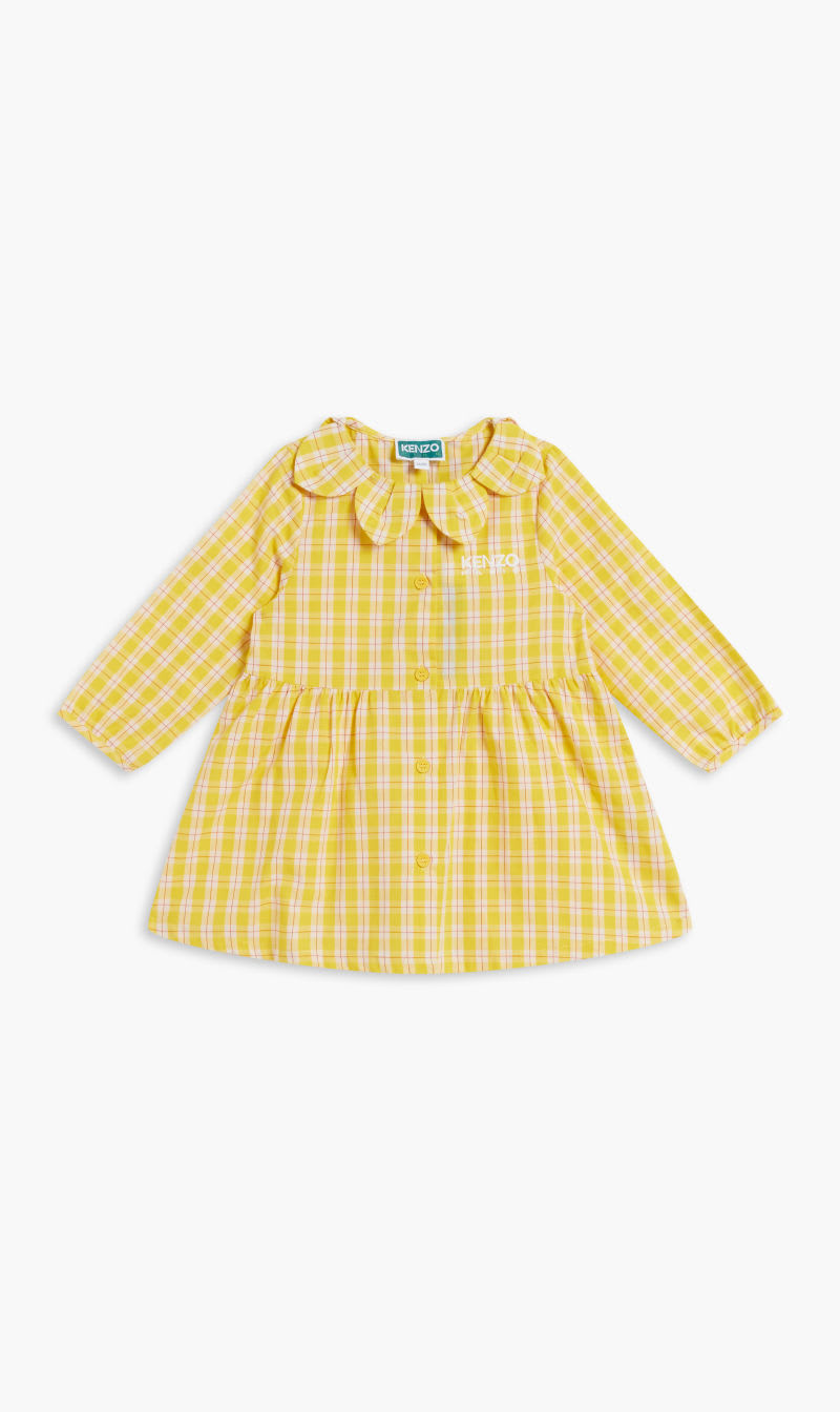 

Kenzo Yellow Flower Dress for Girls | The Deal Outlet