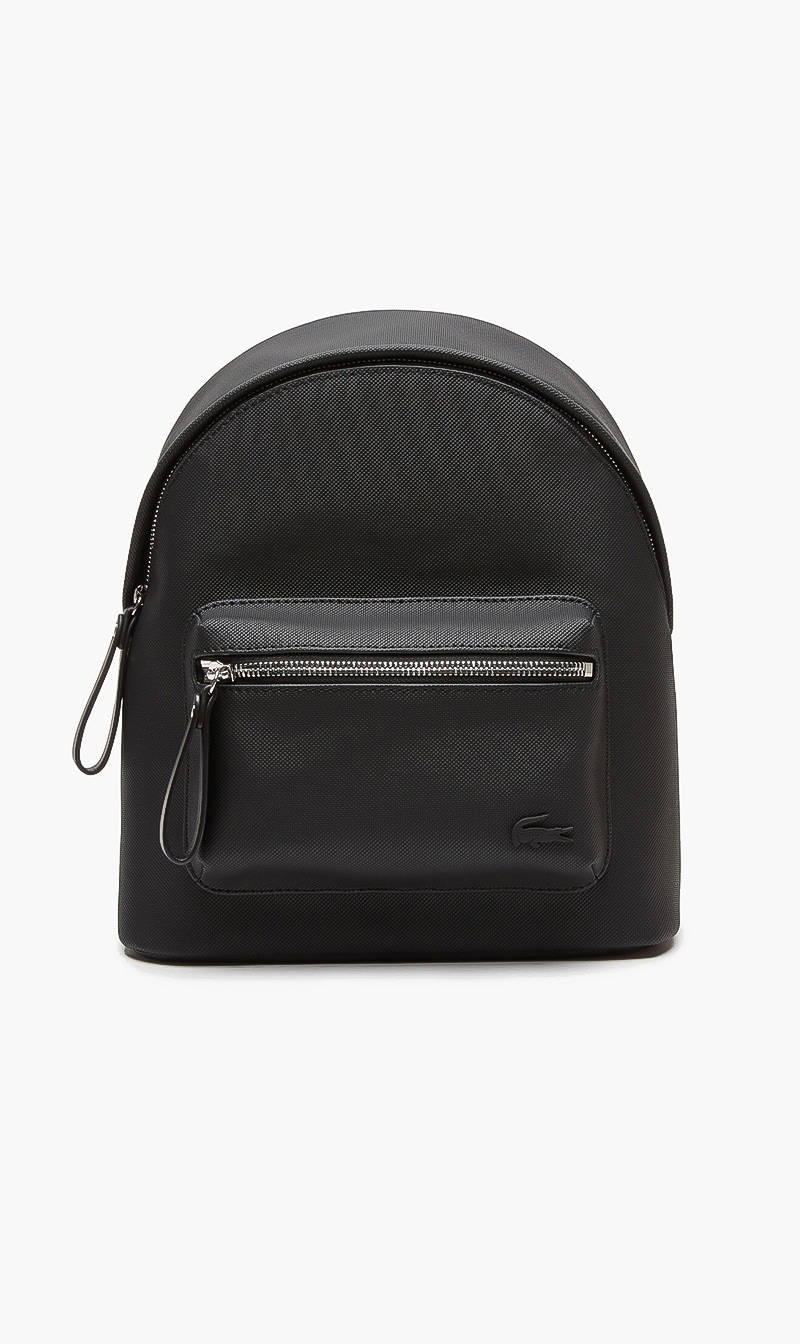 

Lacoste Black Large Front Pocket Backpack for Women | The Deal Outlet