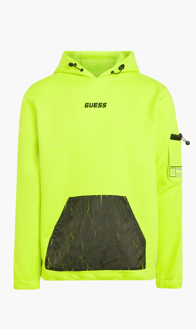 

Guess Yellow Alphonzo Hooded Sweater for Men | The Deal Outlet