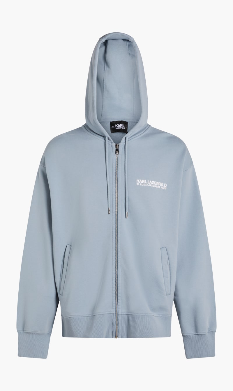 

Karl Lagerfeld Blue Rsg Washed Zip-up Hoodie for Men | The Deal Outlet