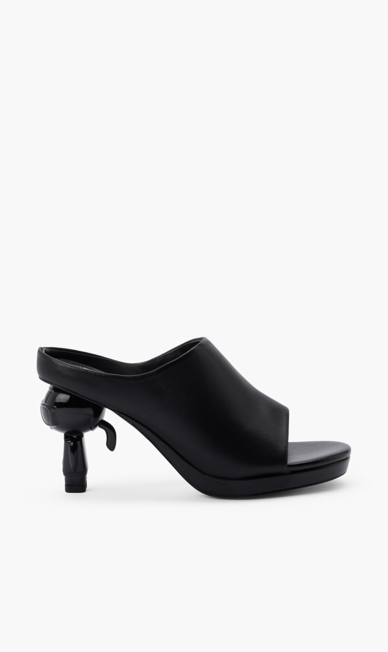 

Karl Lagerfeld Black Ikon Island-slide Lthr for Women | The Deal Outlet