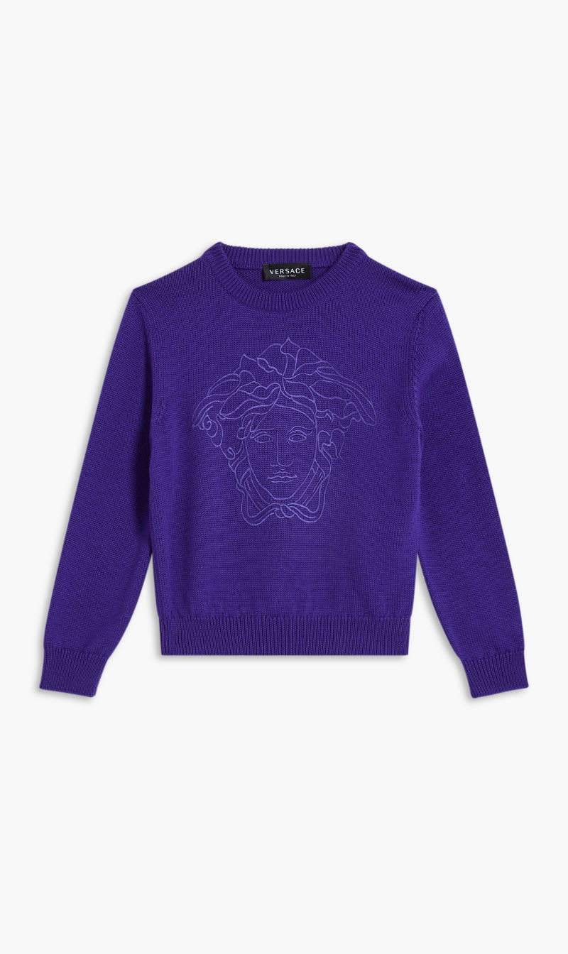 

Versace Purple Knit Sweater for Girls | The Deal Outlet