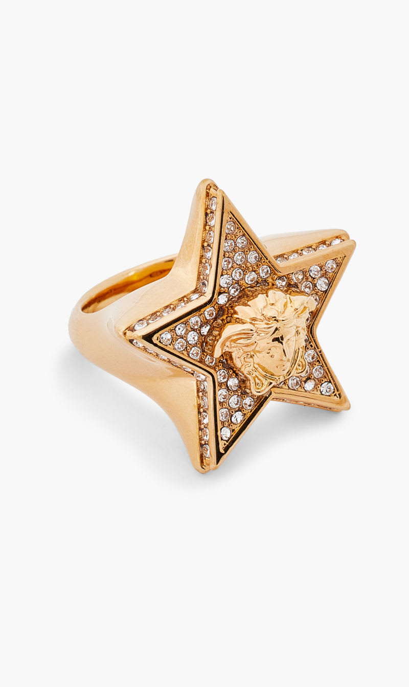 

Versace Gold Medusa Star Ring for Women | The Deal Outlet