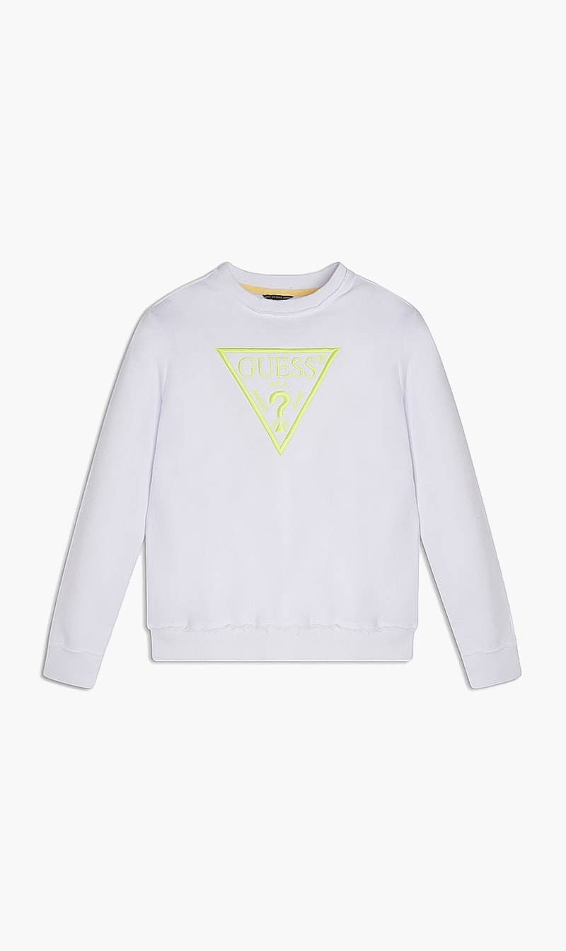 

Crew Neck Logo Sweatshirt, White