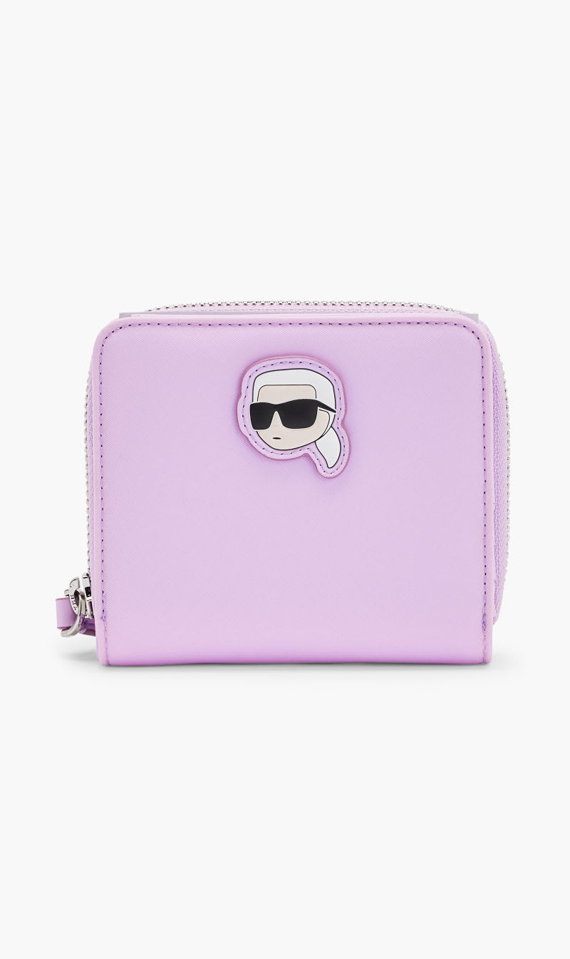 

Karl Lagerfeld Purple Kikonik 20 Nylon Sm Zip Wlt for Women | The Deal Outlet