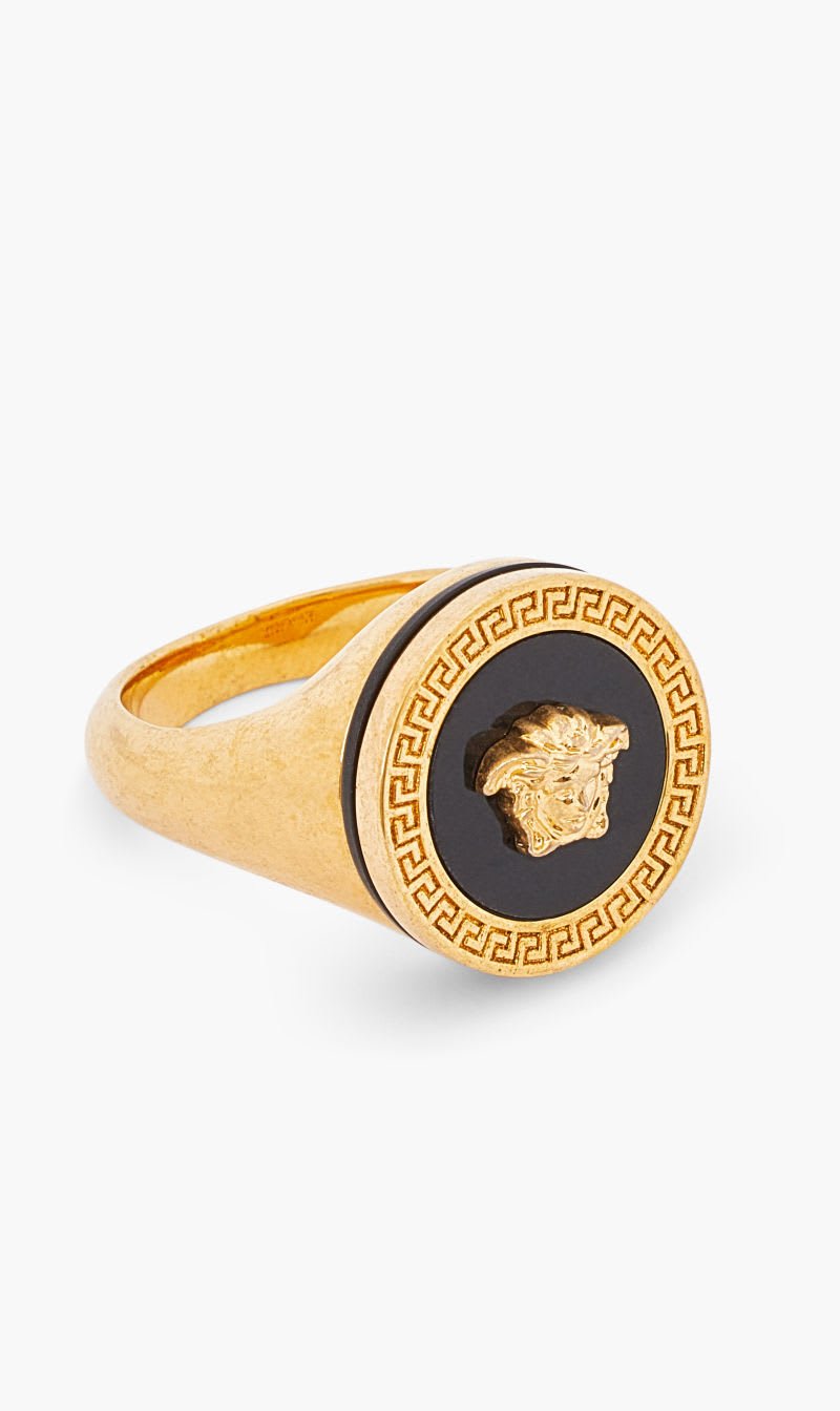 

Versace Multi-color Resin Medusa Ring for Men | The Deal Outlet