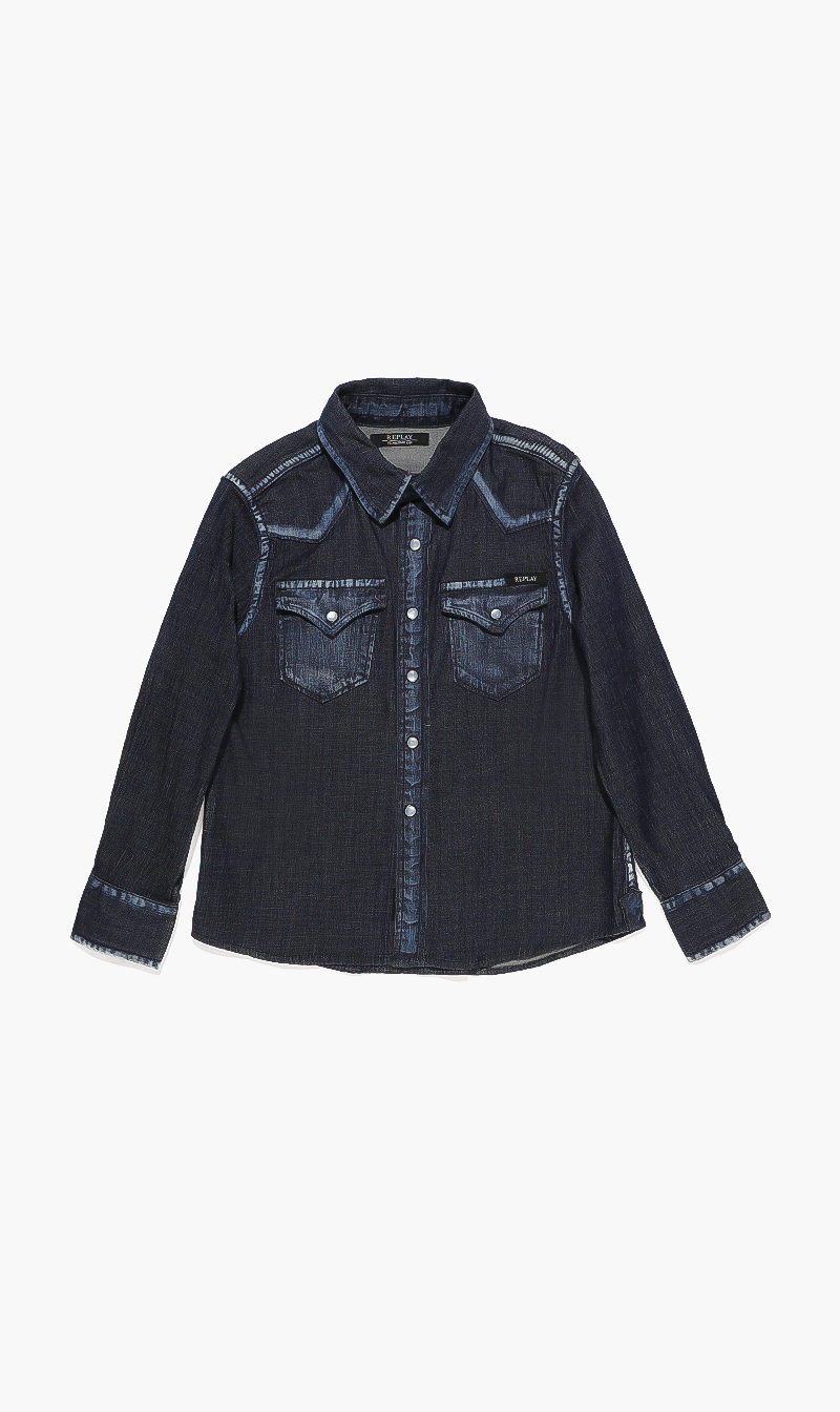 

Replay Camicia Jeans Long Sleeves Shirt