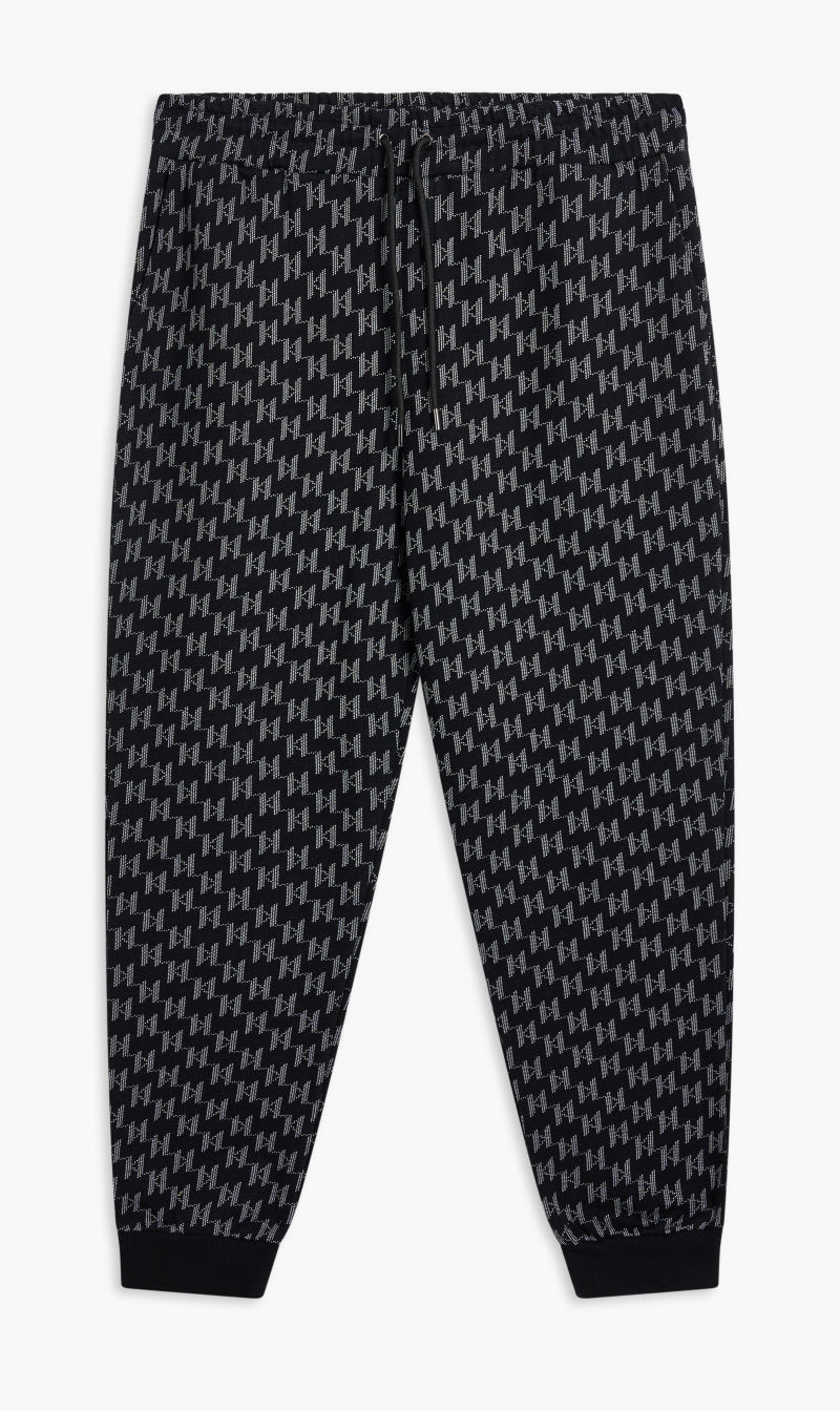 

Karl Lagerfeld Black Kl Monogram Jcq Sweatpants for Men | The Deal Outlet