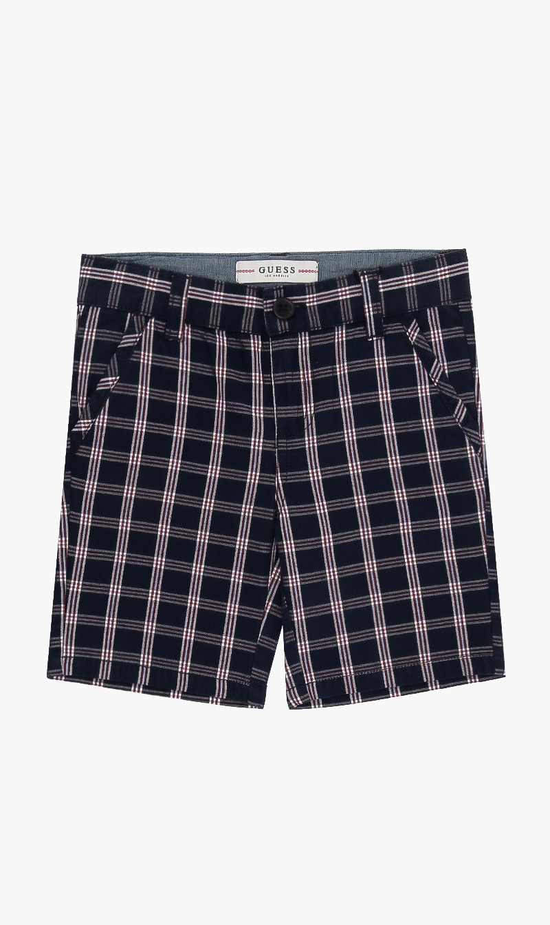 

Guess Blue Chequered Shorts for Boys | The Deal Outlet