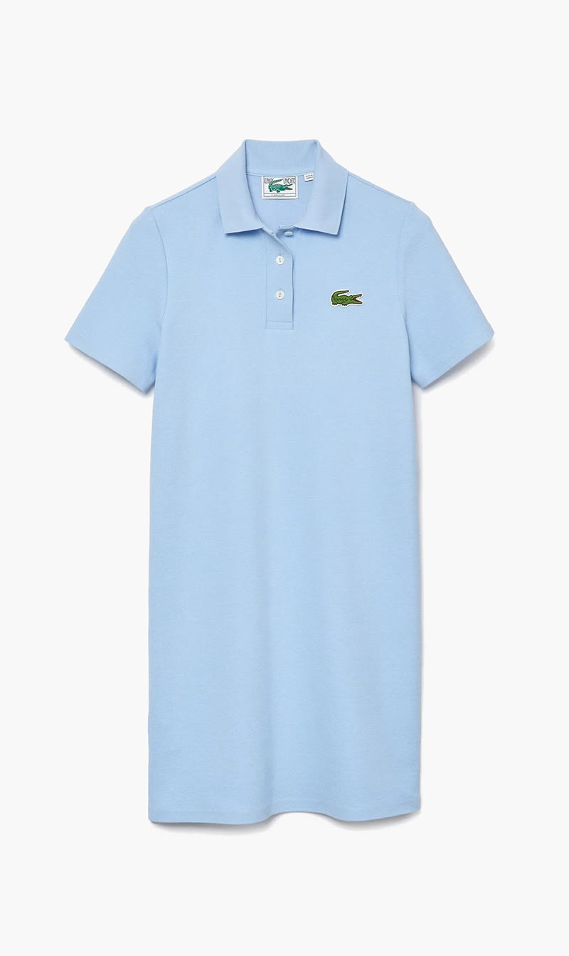 

Lacoste Blue Pique Polo Dress for Women | The Deal Outlet