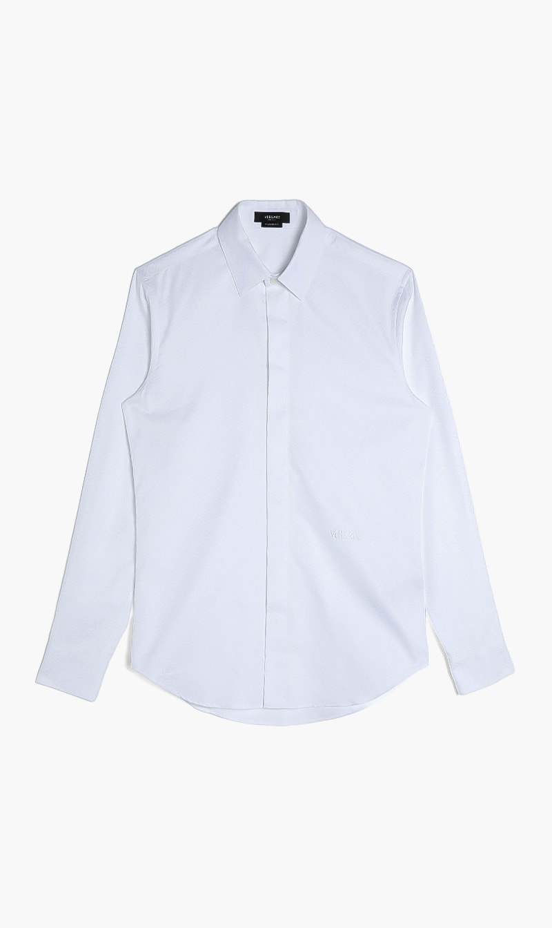 

Versace White Classic Collar Shirt for Men | The Deal Outlet