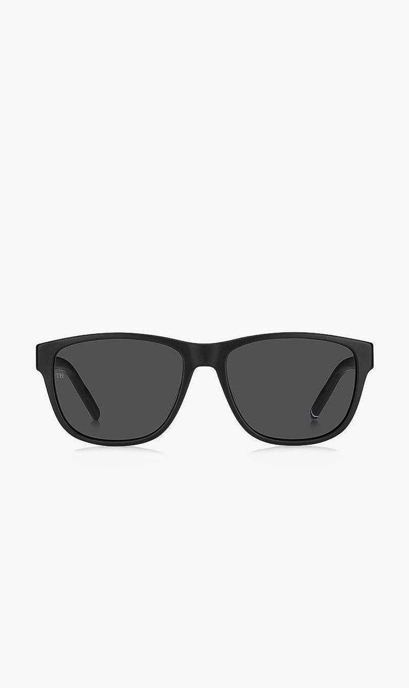 

Rectangle Full Rim Sunglasses, Black