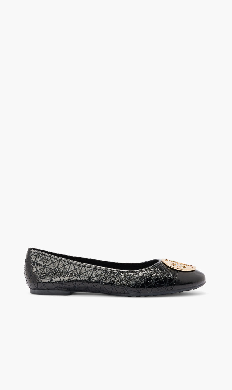 

Tory Burch Black Claire Quilted Ballet for Women | The Deal Outlet