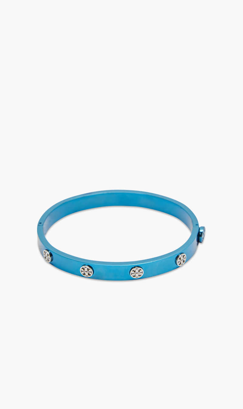 

Tory Burch Blue Miller Stud Hinge Bracelet for Women | The Deal Outlet